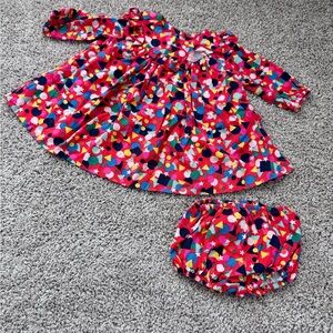 Stella McCartney Colorful Baby Dress with Bloomers - size 6 months